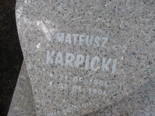 Mateusz Karpicki 1996 Opole-Półwieś - Grobonet - Wyszukiwarka osób pochowanych