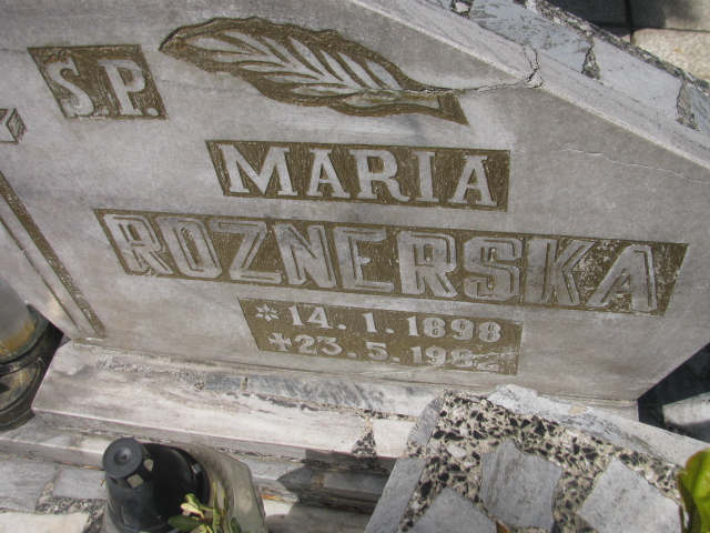 Maria Roznerska 1898 Opole-Półwieś - Grobonet - Wyszukiwarka osób pochowanych