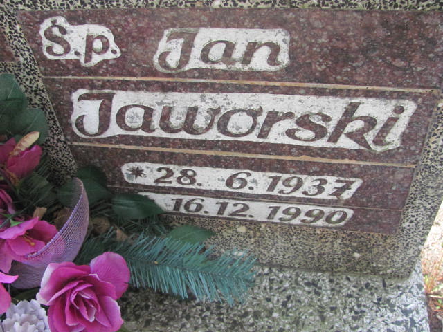 Jan Jaworski 1937 Opole-Półwieś - Grobonet - Wyszukiwarka osób pochowanych
