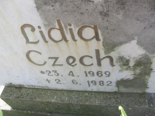Lidia Czech 1969 Opole-Półwieś - Grobonet - Wyszukiwarka osób pochowanych