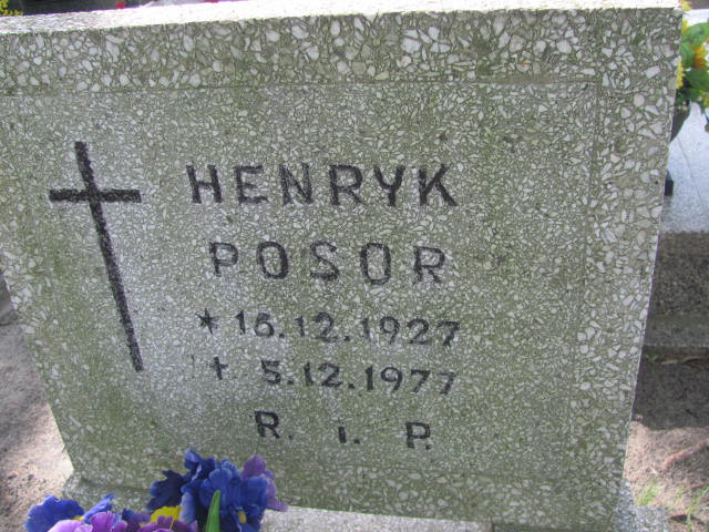 Henryk Posor 1927 Opole-Półwieś - Grobonet - Wyszukiwarka osób pochowanych