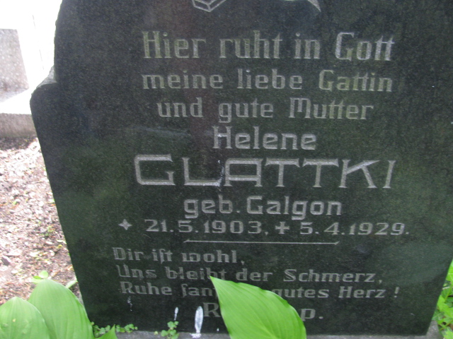 Helena Glattki 1903 Opole-Półwieś - Grobonet - Wyszukiwarka osób pochowanych