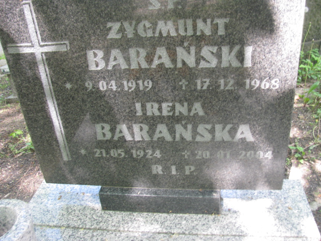 Irena Barańska 1924 Opole-Półwieś - Grobonet - Wyszukiwarka osób pochowanych