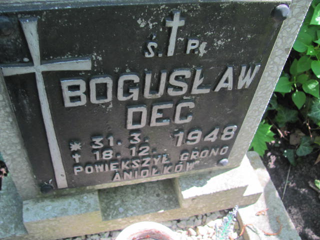 Bogusław Dec 1948 Opole-Półwieś - Grobonet - Wyszukiwarka osób pochowanych