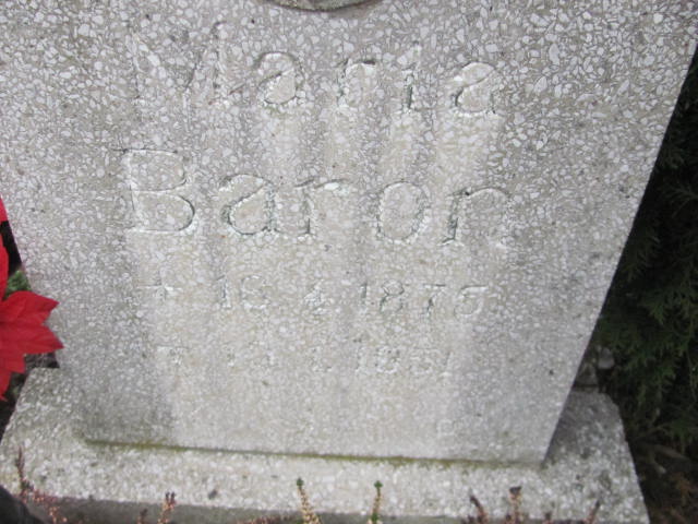 Maria BARON  1875 Opole-Półwieś - Grobonet - Wyszukiwarka osób pochowanych