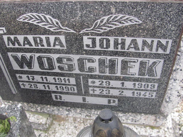 Maria WOSCHEK 1911 Opole-Półwieś - Grobonet - Wyszukiwarka osób pochowanych