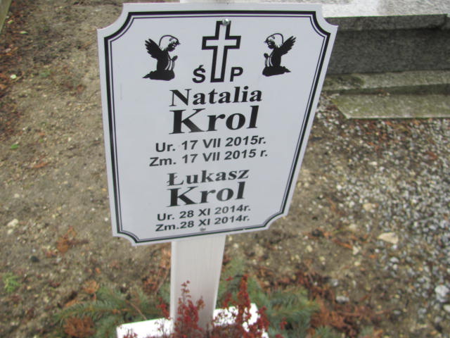 Natalia KROL  2015 Opole-Półwieś - Grobonet - Wyszukiwarka osób pochowanych