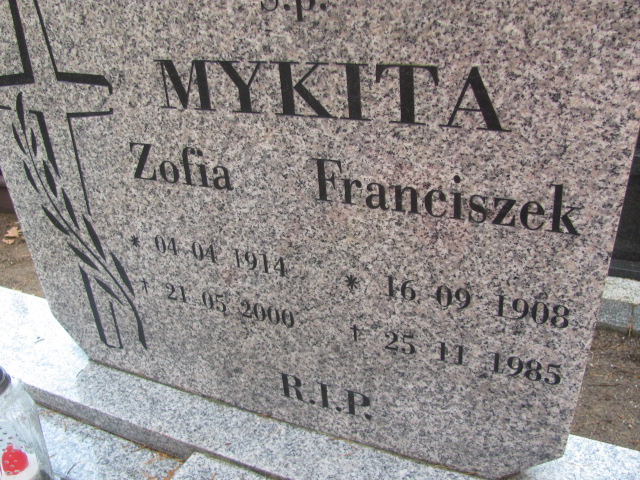 Zofia Mykita 1914 Opole-Półwieś - Grobonet - Wyszukiwarka osób pochowanych