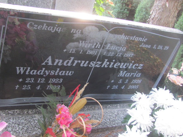 Maria Andruszkiewicz 1926 Opole-Półwieś - Grobonet - Wyszukiwarka osób pochowanych