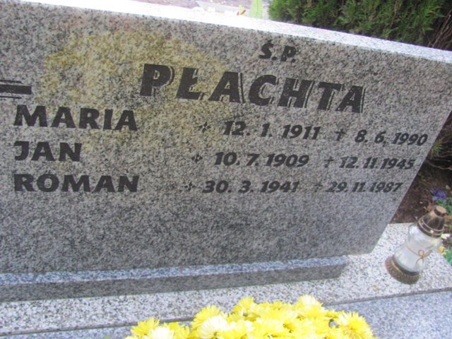 Jan Płachta 1909 Opole-Półwieś - Grobonet - Wyszukiwarka osób pochowanych