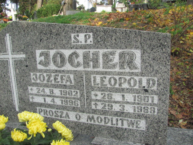 Józefa Jocher 1902 Opole-Półwieś - Grobonet - Wyszukiwarka osób pochowanych
