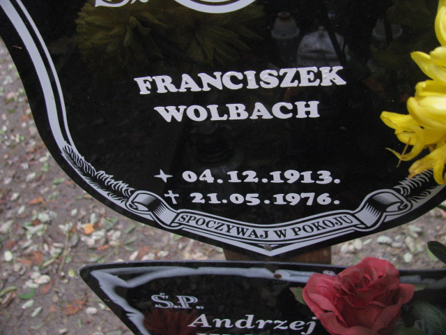 Franciszek Wolbach 1913 Opole-Półwieś - Grobonet - Wyszukiwarka osób pochowanych