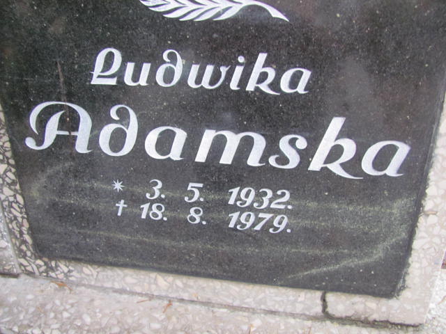 Ludwika Adamska 1932 Opole-Półwieś - Grobonet - Wyszukiwarka osób pochowanych