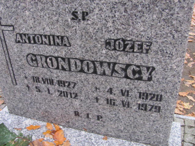 Józef Grondowski 1920 Opole-Półwieś - Grobonet - Wyszukiwarka osób pochowanych