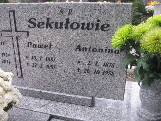 Antonina Sekuła 1976 Opole-Półwieś - Grobonet - Wyszukiwarka osób pochowanych