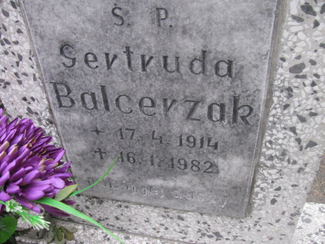 Gertruda Balcerzak 1914 Opole-Półwieś - Grobonet - Wyszukiwarka osób pochowanych