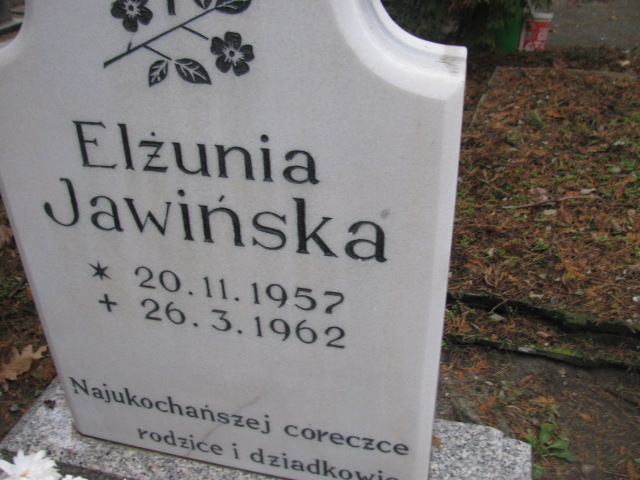 Elżbieta Jawińska 1957 Opole-Półwieś - Grobonet - Wyszukiwarka osób pochowanych