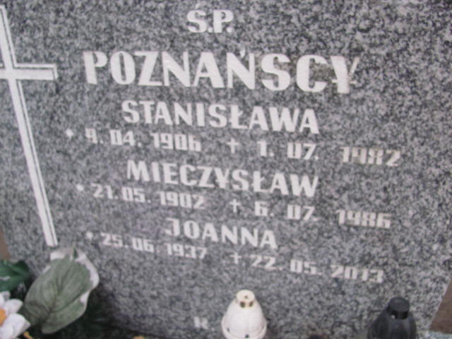 Joanna Poznańska 1937 Opole-Półwieś - Grobonet - Wyszukiwarka osób pochowanych