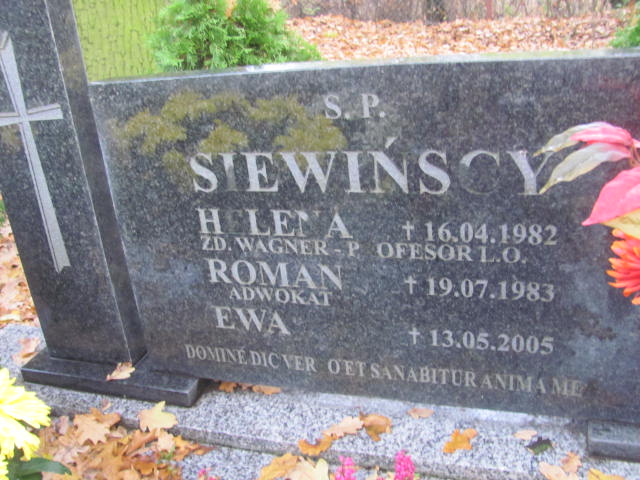 Ewa Siewińska 1934 Opole-Półwieś - Grobonet - Wyszukiwarka osób pochowanych