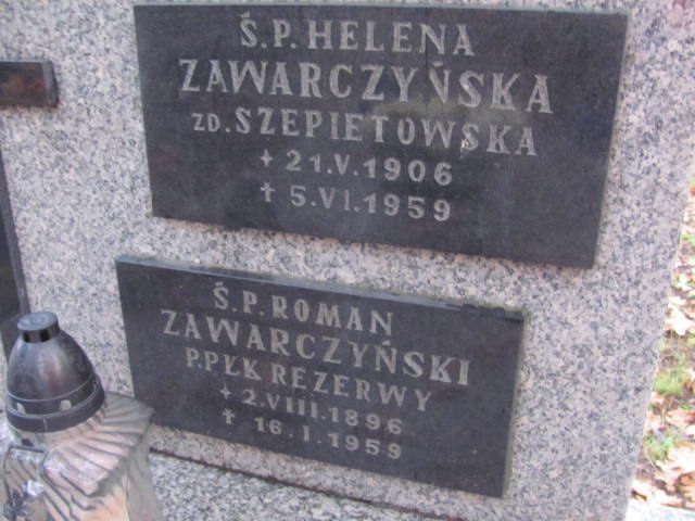 Roman Zawarczyński 1896 Opole-Półwieś - Grobonet - Wyszukiwarka osób pochowanych