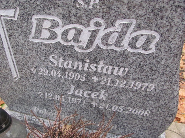 Jacek Bajda 1971 Opole-Półwieś - Grobonet - Wyszukiwarka osób pochowanych