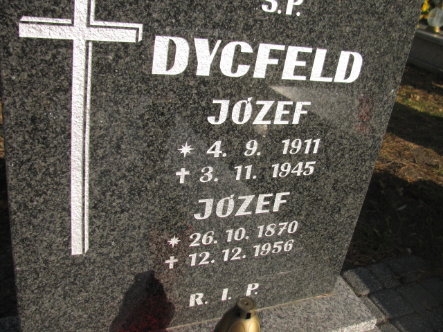 Józef Dycfeld 1911 Opole-Półwieś - Grobonet - Wyszukiwarka osób pochowanych