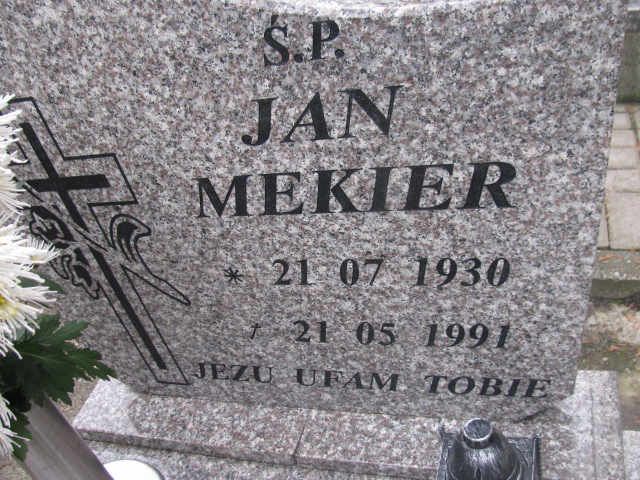 Jan Mekier 1930 Opole-Półwieś - Grobonet - Wyszukiwarka osób pochowanych