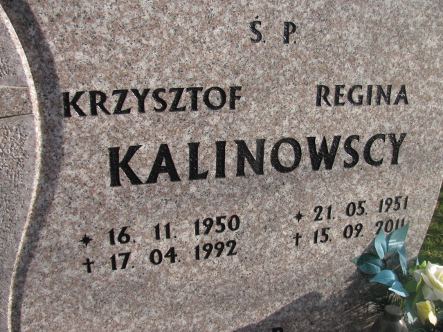 Regina Kalinowska 1951 Opole-Półwieś - Grobonet - Wyszukiwarka osób pochowanych