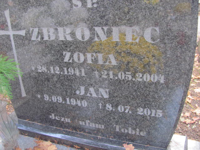 Zofia Zbroniec 1941 Opole-Półwieś - Grobonet - Wyszukiwarka osób pochowanych