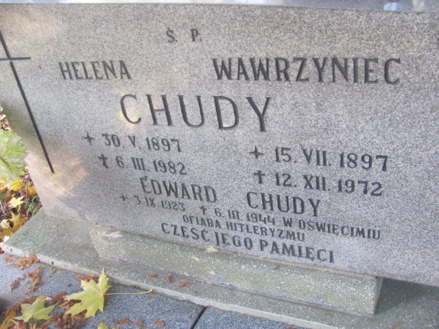 Wawrzyniec Chudy 1897 Opole-Półwieś - Grobonet - Wyszukiwarka osób pochowanych