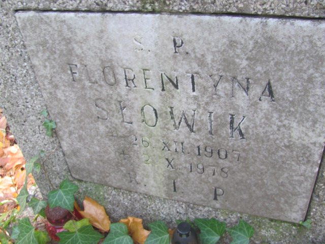 Florentyna Słowik 1909 Opole-Półwieś - Grobonet - Wyszukiwarka osób pochowanych