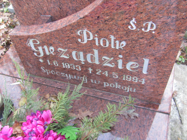Piotr Grządziel 1933 Opole-Półwieś - Grobonet - Wyszukiwarka osób pochowanych