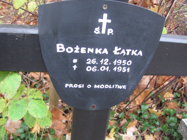 Bożena Łątka 1951 Opole-Półwieś - Grobonet - Wyszukiwarka osób pochowanych