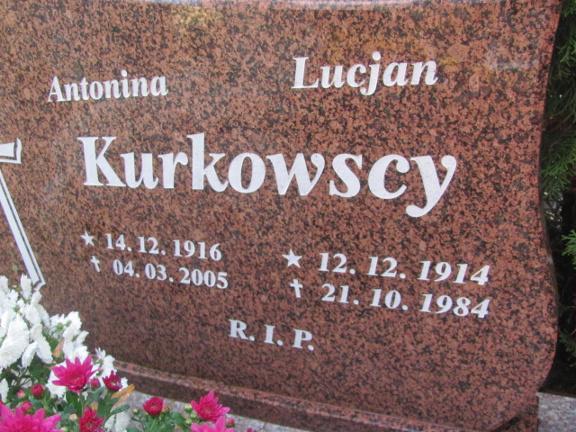 Antonina Kurkowska 1916 Opole-Półwieś - Grobonet - Wyszukiwarka osób pochowanych