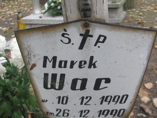 Marek Wac 1990 Opole-Półwieś - Grobonet - Wyszukiwarka osób pochowanych