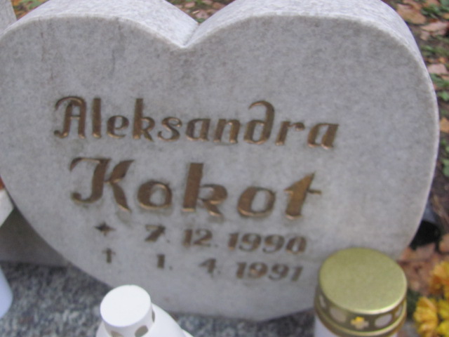 Aleksandra Kokot 1990 Opole-Półwieś - Grobonet - Wyszukiwarka osób pochowanych