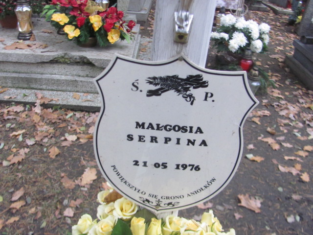Małgorzata Serpina 1976 Opole-Półwieś - Grobonet - Wyszukiwarka osób pochowanych