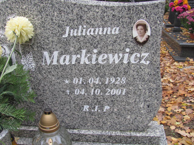 Julianna Markiewicz 1928 Opole-Półwieś - Grobonet - Wyszukiwarka osób pochowanych