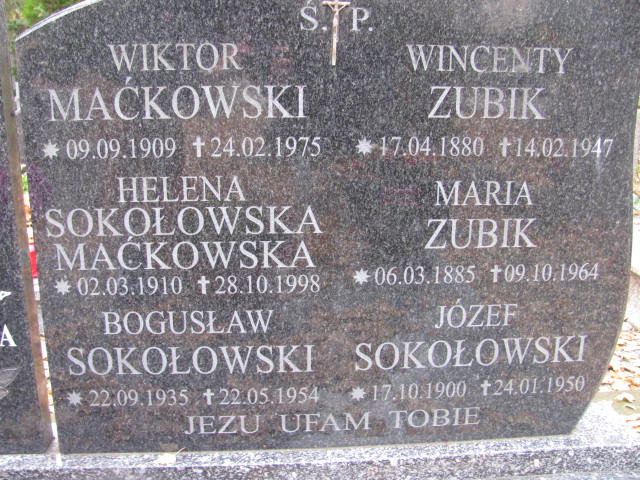 Wincenty Zubik 1880 Opole-Półwieś - Grobonet - Wyszukiwarka osób pochowanych