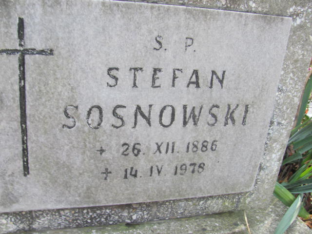 Stefan Sosnowski 1886 Opole-Półwieś - Grobonet - Wyszukiwarka osób pochowanych