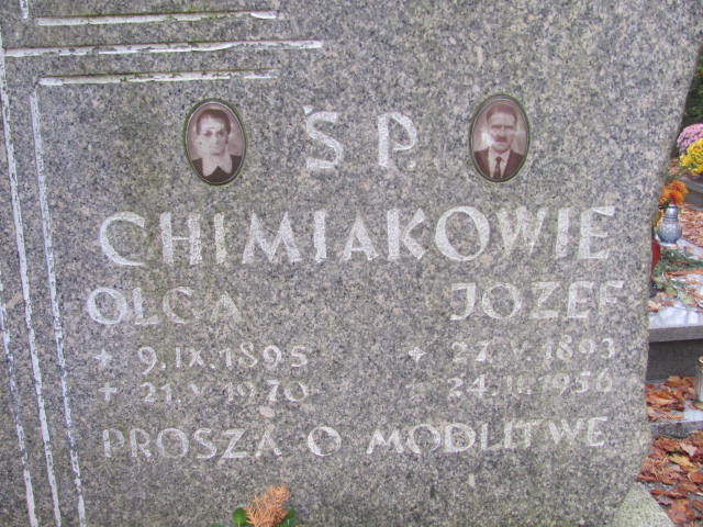 Olga Chimiak 1895 Opole-Półwieś - Grobonet - Wyszukiwarka osób pochowanych