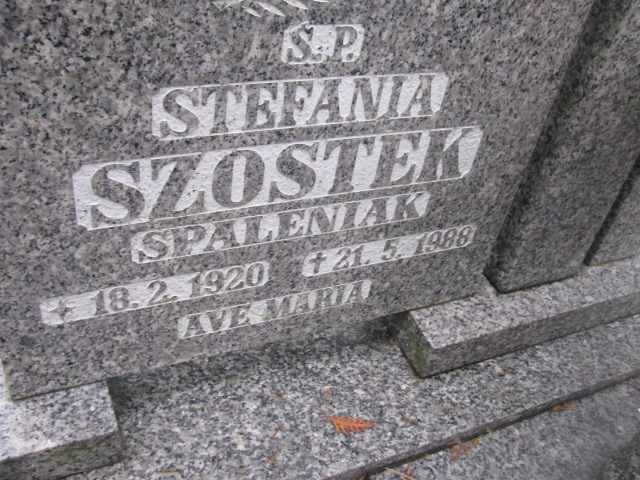 Stefania Spaleniak-Szostek 1920 Opole-Półwieś - Grobonet - Wyszukiwarka osób pochowanych