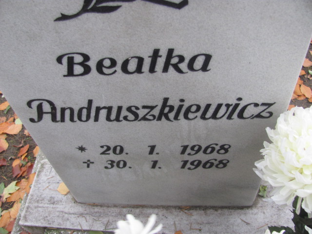 Beata Andruszkiewicz 1968 Opole-Półwieś - Grobonet - Wyszukiwarka osób pochowanych