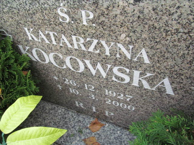 Katarzyna Kocowska 1927 Opole-Półwieś - Grobonet - Wyszukiwarka osób pochowanych