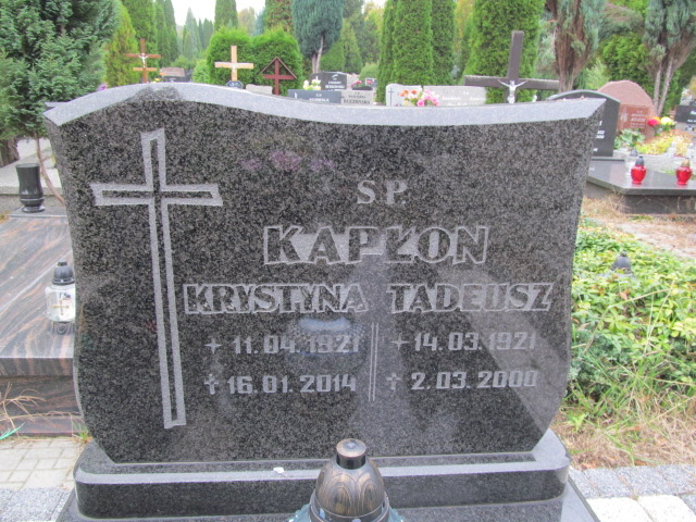 Krystyna Kapłon 1921 Opole-Półwieś - Grobonet - Wyszukiwarka osób pochowanych