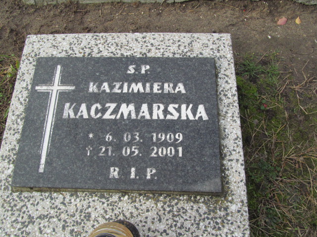 Kazimiera Kaczmarska 1909 Opole-Półwieś - Grobonet - Wyszukiwarka osób pochowanych