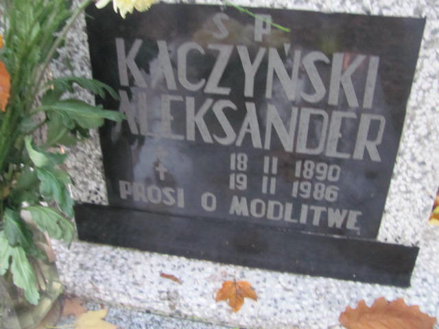 Aleksander Kaczyński 1890 Opole-Półwieś - Grobonet - Wyszukiwarka osób pochowanych