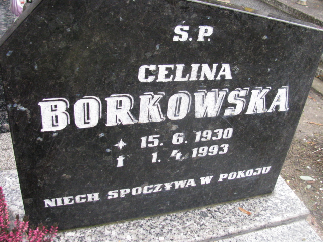 Celina Borkowska 1920 Opole-Półwieś - Grobonet - Wyszukiwarka osób pochowanych