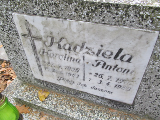 Karolina Kądziela 1886 Opole-Półwieś - Grobonet - Wyszukiwarka osób pochowanych