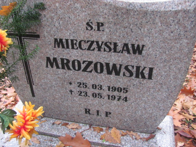Mieczysław Mrozowski 1905 Opole-Półwieś - Grobonet - Wyszukiwarka osób pochowanych